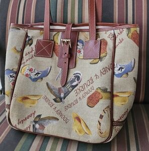 Dooney & Bourke Vintage Western Boots Tote Bag, Rare & Discontinued!